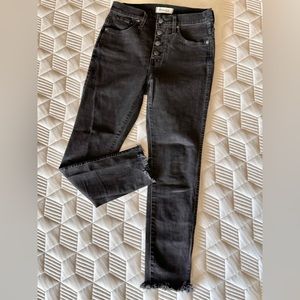 Madewell 10" High-Rise Skinny Raw Hem Jeans